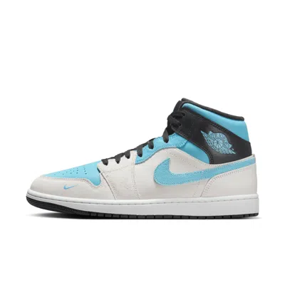 Jordan Mens  Air  1 Mid Se In Summit White/blue Chill/anthracite