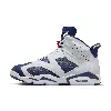 Jordan Men's Air  6 Retro "white And Midnight Navy" Shoes