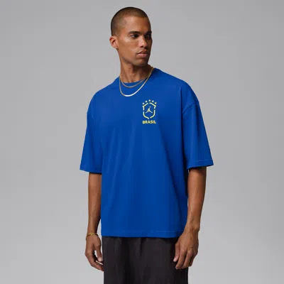 Jordan Men's Air  85 Oversized Graphic Crew-neck Sweatshirt In Blue