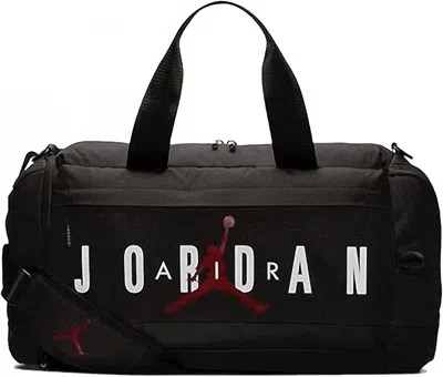 Jordan Men's Air Duffel Gym Bag In Black/white