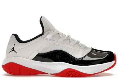 Pre-owned Jordan Men's Air  11 Cmft Low Concordbred Sneakers In White/university Red/black