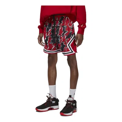 Jordan Men's Air  Dri-fit Sport Bc Graffiti Printing Logo Sports Shorts Black Red In Multi