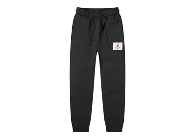Pre-owned Jordan Men's Air  Flight Fleece Pants In Black