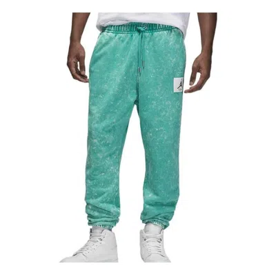 Jordan Men's Air  Fw22 Solid Color Logo Lacing Sports Pants/trousers/joggers Green