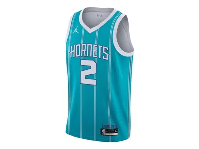 Pre-owned Jordan Men's Air  Lamelo Ball Hornets Icon Edition 2022 Swingman Nba Jersey In Rapid Teal/ball Lamelo