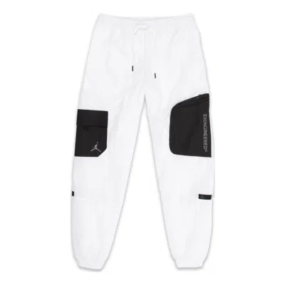 Jordan Men's Air  Straight Bundle Feet Casual Splicing Sports Pants/trousers/joggers White