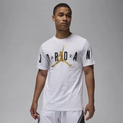 Jordan Men's  Air Stretch T-shirt In White/black