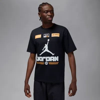 Jordan Men's  Aj12 "taxi" T-shirt In Black
