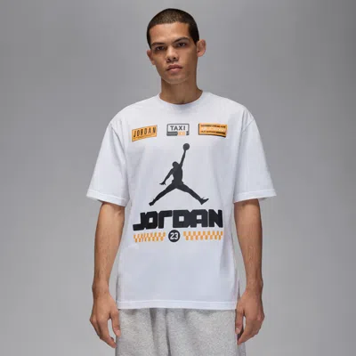 Jordan Men's  Aj12 "taxi" T-shirt In White