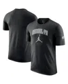 Jordan Men's And Women's Black Brooklyn Nets Essential Cities T-shirt In Black