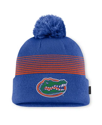 Jordan Men's And Women's  Royal Florida Gators 2026 On-field Cuffed Knit Hat With Pom In Blue