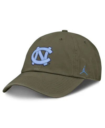 Jordan Men's And Women's Olive North Carolina Tar Heels Primetime Club Adjustable Hat