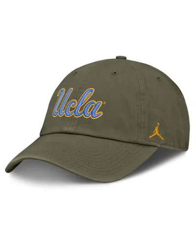 Jordan Men's And Women's Olive Ucla Bruins Primetime Club Adjustable Hat