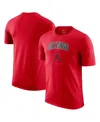 Jordan Men's And Women's Red Chicago Bulls Essential Cities T-shirt In Red