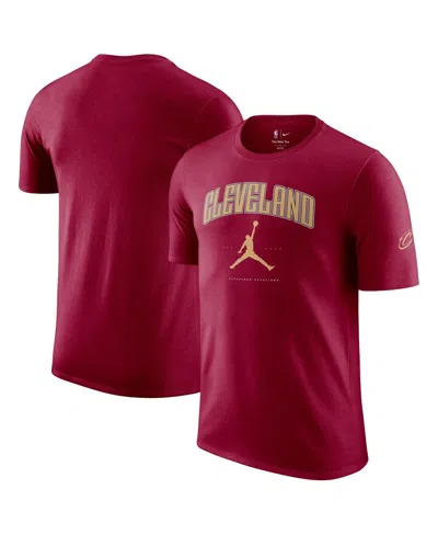 Jordan Men's And Women's Wine Cleveland Cavaliers Essential Cities T-shirt