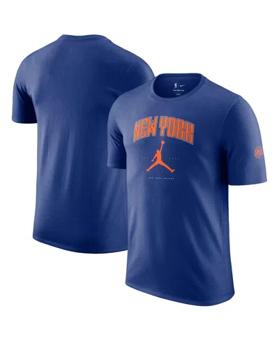 Jordan Men's And Women'sâ Blue New York Knicks Essential Cities T-shirt