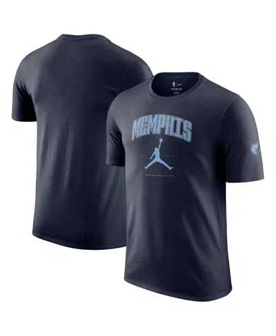 Jordan Men's And Women's Navy Memphis Grizzlies Essential Cities T-shirt