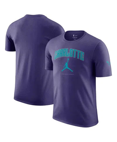 Jordan Men's And Women's Purple Charlotte Hornets Essential Cities T-shirt