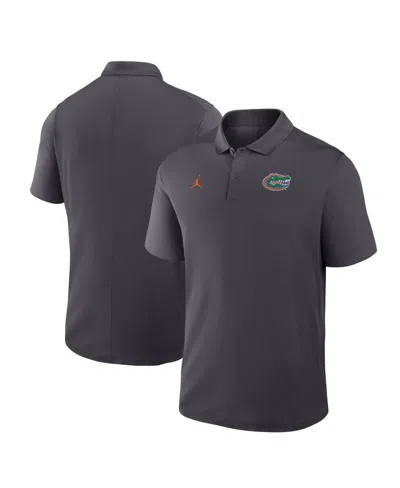 Jordan Men's Anthracite Florida Gators Dri-fit Victory Polo Shirt In Gray