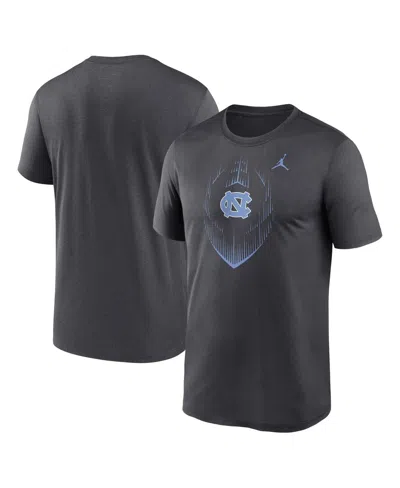 Jordan Men's Anthracite North Carolina Tar Heels Primetime Legend Icon Performance T-shirt