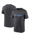 Jordan Men's Anthracite North Carolina Tar Heels Primetime Legend Wordmark T-shirt In Anthracite