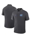 Jordan Men's Anthracite North Carolina Tar Heels Primetime Victory Primary Logo Performance Polo Shirt In Gray