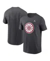 Jordan Men's Anthracite Oklahoma Sooners Primetime Evergreen Alternate Logo T-shirt In Anthracite