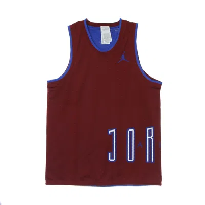 Jordan Men's Basketball Tank Top  Sport Dna Hybrid Jersey Team Red/game Royal In Burgundy