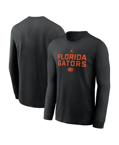 Jordan Men's Black Florida Gators 2025 Sideline Performance Long Sleeve T-shirt