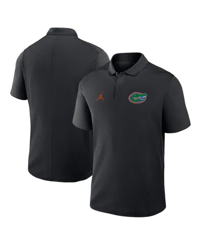 Jordan Men's Black Florida Gators Primetime Victory Primary Logo Performance Polo Shirt