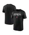 Jordan Men's Black Oklahoma Sooners 2024 Military Appreciation Legend Performance T-shirt In Black