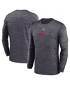 Jordan Men's North Carolina Sideline Velocity  Brand Dri-fit College Long-sleeve T-shirt In Black