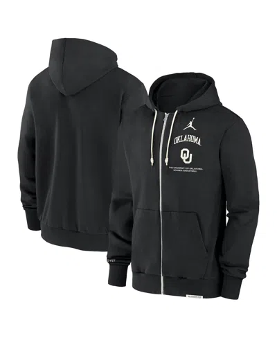 Jordan Men's Black Oklahoma Sooners On-court Performance Full-zip Hoodie