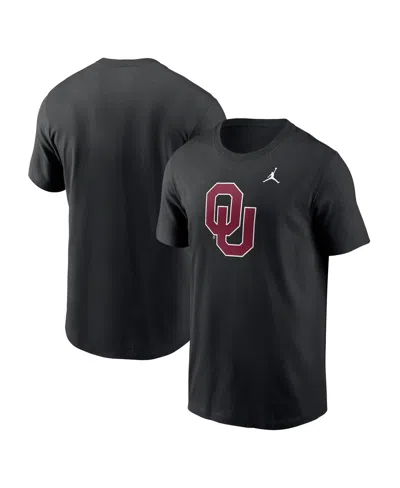 Jordan Men's Black Oklahoma Sooners Primetime Evergreen Logo T-shirt