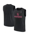 Jordan Men's Black Oklahoma Sooners Primetime Legend Lock Up Performance Muscle Tank Top In Black