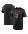 Jordan Men's Black Oklahoma Sooners Primetime Evergreen Logo T-shirt In Black