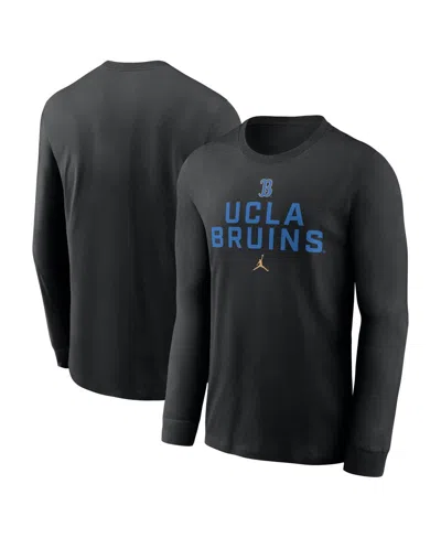 Jordan Men's Black Ucla Bruins 2025 Sideline Performance Long Sleeve T-shirt