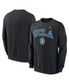 Jordan Men's Black Ucla Bruins Legacy Classic Pullover Sweatshirt In Black