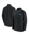 JORDAN MEN'S BLACK UCLA BRUINS SIDELINE COACHES QUARTER-ZIP JACKET