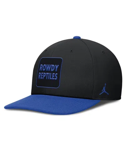 Jordan Men's Black/royal Florida Gators 2025 Sideline Campus Pro Local Snapback Hat In Multi
