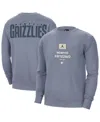 Jordan Men's Blue Memphis Grizzlies Courtside Statement Edition Heavyweight Pullover Sweatshirt In Blue