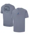 Jordan Men's Golden State Warriors Courtside Statement Edition  Nba T-shirt In Blue