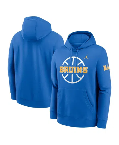 Jordan Men's Blue Ucla Bruins Basketball Icon Club Fleece Pullover Hoodie