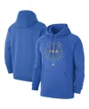 Jordan Men's Blue Ucla Bruins Basketball Icon Club Fleece Pullover Hoodie In Blue