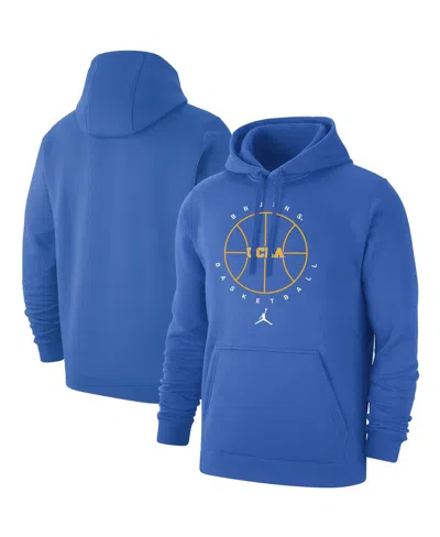 Jordan Men's Blue Ucla Bruins Basketball Icon Club Fleece Pullover Hoodie