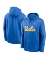 Jordan Men's Blue Ucla Bruins Primetime Evergreen Club Fleece Pullover Hoodie In Blue