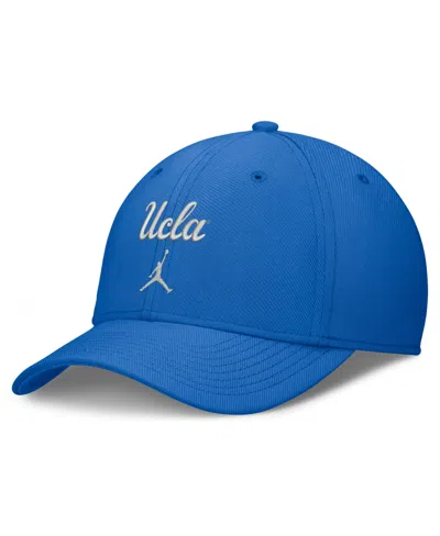 Jordan Men's Blue Ucla Bruins Rise On-field Swooshflex Dri-fit Flex Hat