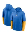Jordan Men's Blue/gold Ucla Bruins 2024 Sideline Club Pullover Hoodie In Blue,gold