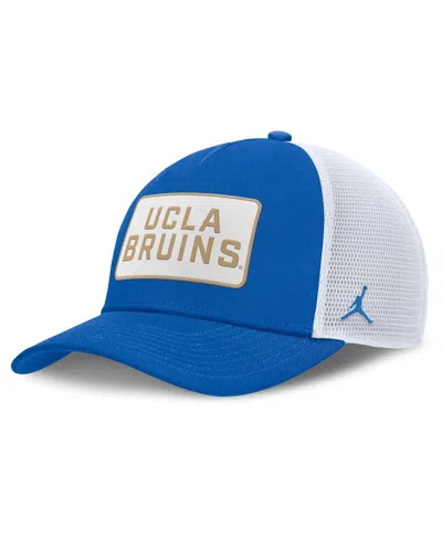 Jordan Men's Blue/white Ucla Bruins 2025 On-field Rise Patch Trucker Adjustable Hat In Multi