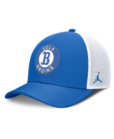 Jordan Men's Blue/white Ucla Bruins Rise Primetime Performance Trucker Adjustable Hat In Multi